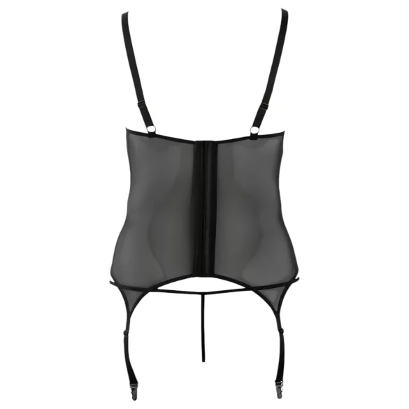 Cottelli - naiste pluus suures suuruses - lilleline muster - must