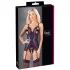 Cottelli - avatud pitsist pluus ja stringid - must - XL