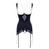 Abierta Fina - sädelev kettvõrgu top ja stringid (must) - 85C/XL