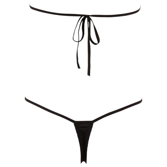 NO:XQSE - avatud seksibody kivikestega - must (S-L)