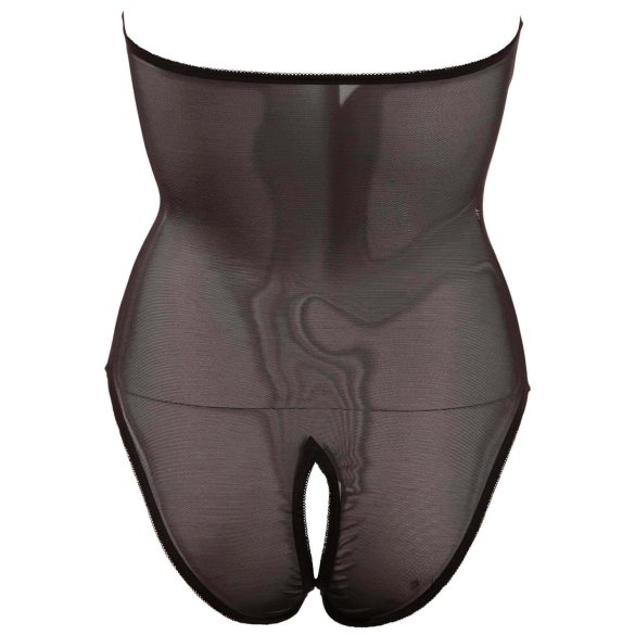 Abierta Fina - pitsist bodi - läikiv kaunistus - must