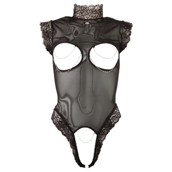 Abierta Fina - avatud bodi - seksikas lõige - must - XL