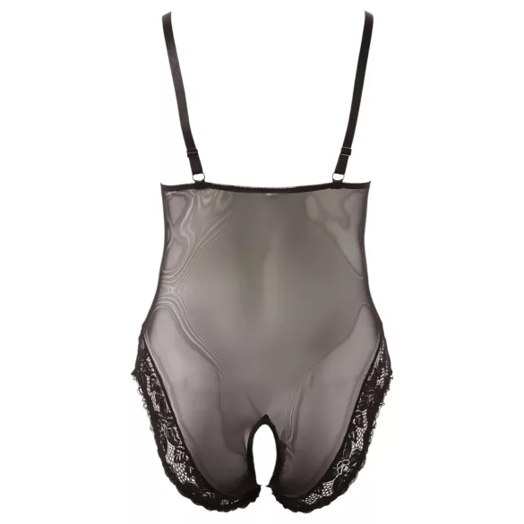 Cottelli Plus Size - pitsist bodi - must - XXXXL