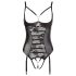 Abierta Fina - sädelev avatud pitsiga body (must) - 85C/L