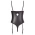Abierta Fina - sädelev avatud pitsiga body (must) - 85C/L
