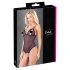 Cottelli - pitsiline ja pärlitega avatud body (must) - XL