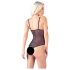 Cottelli - pitsiline ja pärlitega avatud body (must) - XL