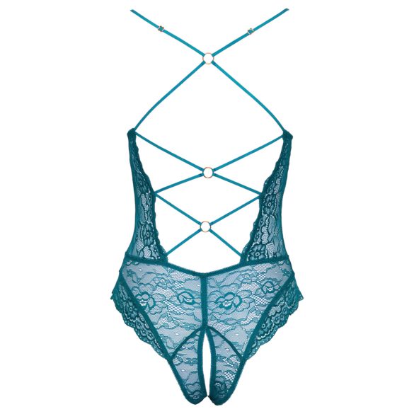 Cottelli - paelatine pitsiline lahtine bodi (roheline) - M