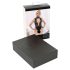 Abierta Fina - pitsiline avatud body strassidega (must)