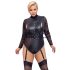 Cottelli Bondage Plussis - pitskäistega body (must)