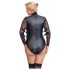 Cottelli Bondage Plussis - pitskäistega body (must)
