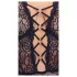 Cottelli Curves Plus Size - läbipaistev mustriga bodi - must - suured suurused - 90D/XL