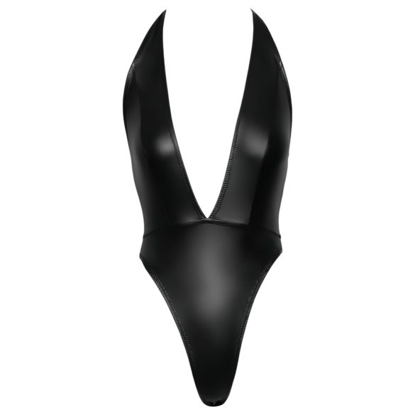 Cottelli Party - läikiv kaelapaelaga body - must - L