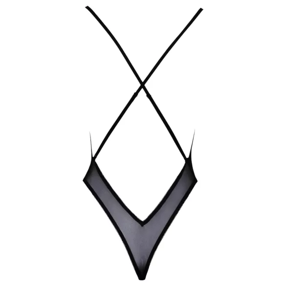 Suudlev - roosa tikandiga keha (must)