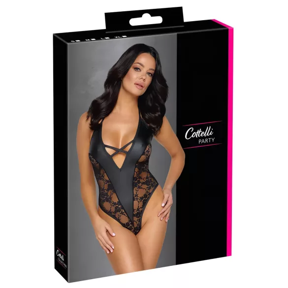 Cottelli Party - naiste body - lillemustriga, must - L