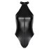 Noir - läikiv halter-kaelusega body (must) - M