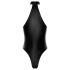 Noir - läikiv halter-kaelusega body (must) - XL