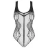 Obsessive - naiste avatud läbipaistev body - must - S-L