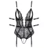 Cottelli Bondage - avatud pitsist body - must - M