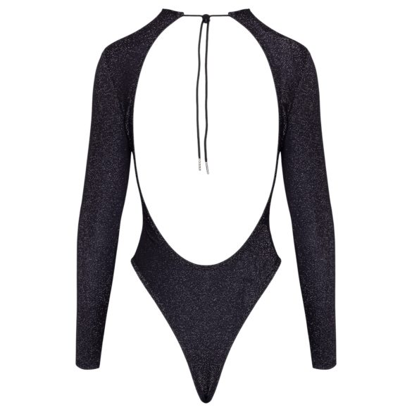 Cottelli - avatud seljaga sädelev body (must)