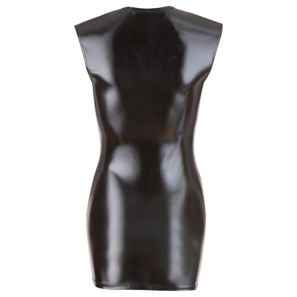 Cottelli - varrukateta läikiv peokleit - must - L