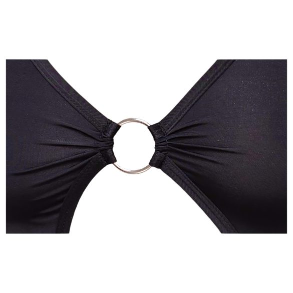 Cottelli Party - asümeetriline rõngastega kleit - must - L