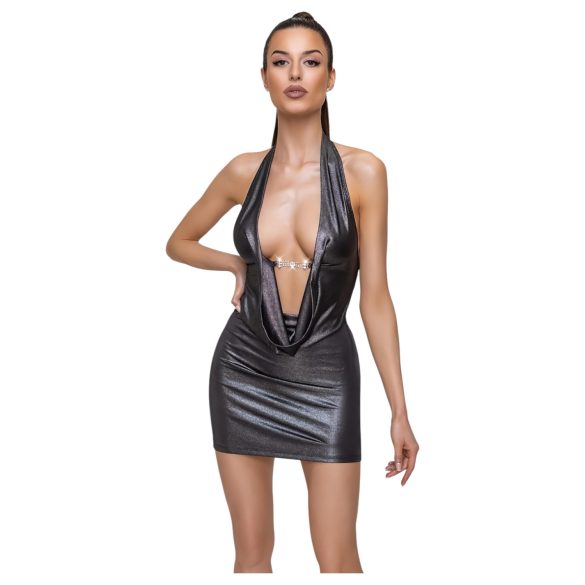 Cottelli Party - kaelarihmaga kleit - hõbedane