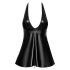 Noir - maotekstiilmustriga minikleit (must) - L