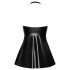 Noir - maotekstiilmustriga minikleit (must) - L