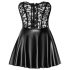 Noir - pitsiga läikiv minikleiti (must) - M