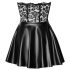 Noir - pitsiga läikiv minikleiti (must) - M