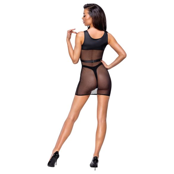 Cottelli - läbipaistev peokomplekt (must) - M