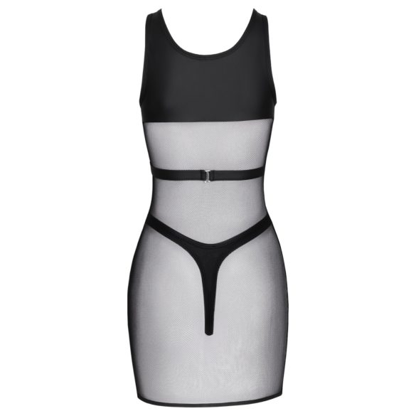 Cottelli - läbipaistev peokomplekt (must) - L