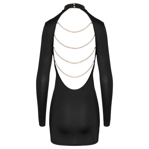 Cottelli - avatud seljaga minikleit keti ja musta värvi - L