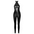 Noir - läikiv lukuga jumpsuit (must) - M