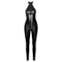 Noir - läikiv lukkudega catsuit - must - M