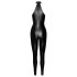 Noir - läikiv lukuga jumpsuit (must) - M