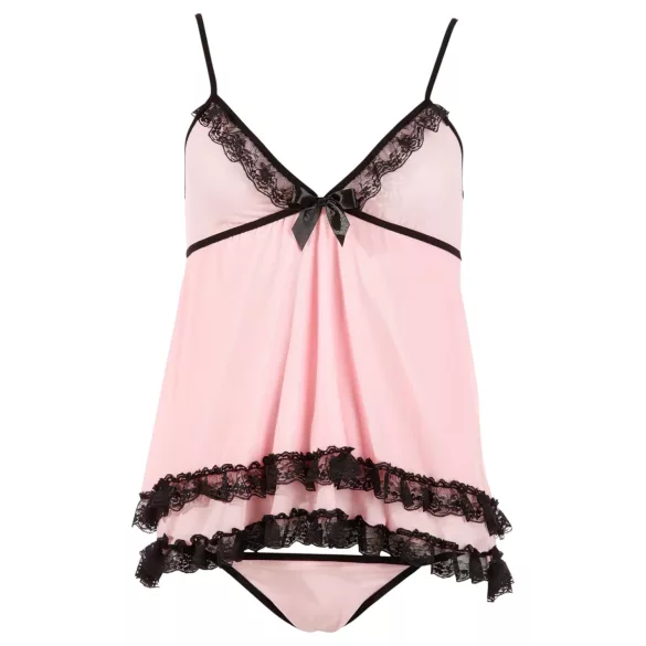 Cottelli - babydoll - pitsist ja volangidega - must - M