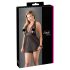 Cottelli Plus Size - pitsiline must babydoll - 4XL