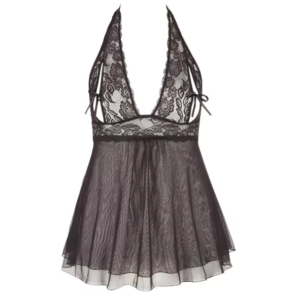 Cottelli Plus Size - pitsiline babydoll öösärk - must - suured suurused - 4XL