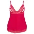 Cottelli Plus Size - pitsist babydoll suur suurus - punane - XL