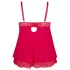 Cottelli Plus Size - pitsist babydoll suur suurus - punane - 4XL