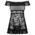 Obsessive - babydoll ja stringid - satsidega - must - L/XL