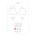 Obsessive Luvae - lilleline kivisete ja stringid (must)