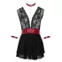 Cottelli Bondage - kaelapael pitsist babydoll (must)