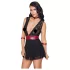 Cottelli Bondage - kaelapael pitsist babydoll (must) - M