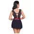 Cottelli Bondage - kaelapael pitsist babydoll (must) - L