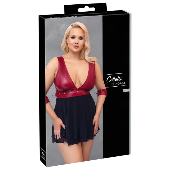 Cottelli Bondage Plus Size - beebinukk (punane)