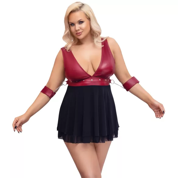 Cottelli Bondage Plus Size - babydoll (punane)