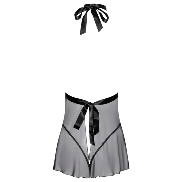 Kissable - kaelarihmaga babydoll - pits - must